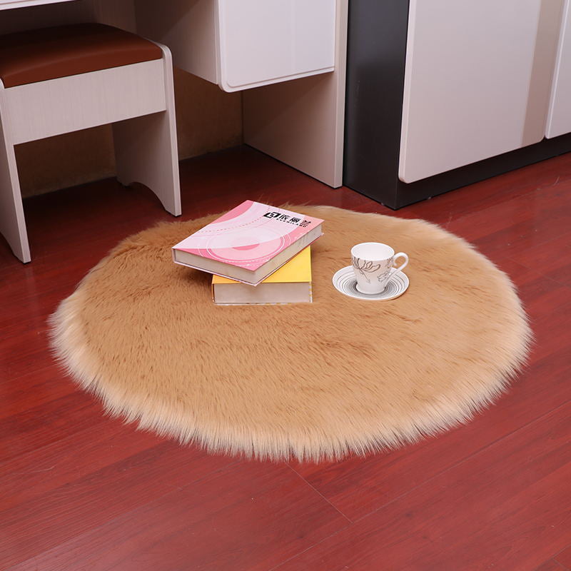 Chapage de couleur de couleur unis en peluche moderne blanc