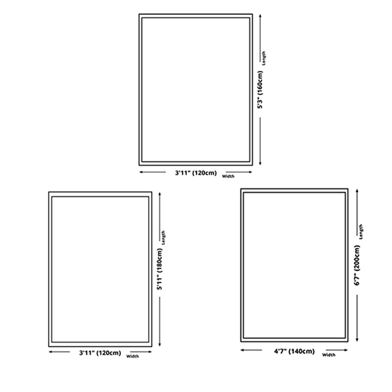 Tapis graphique en polyester moderne gris clair tapis de support sans glissement pour le salon