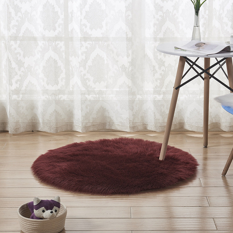 Weißer lässiger Teppich Acryl Pure Color Area Teppichwaschmaschine für Wohnzimmer