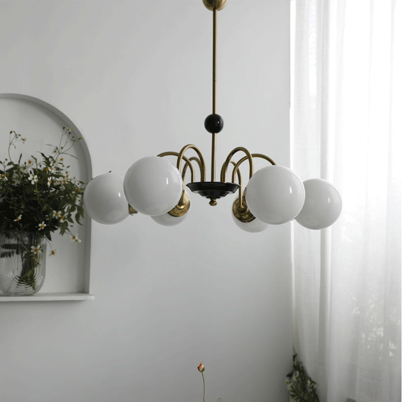 Stile moderno Global Hanging lampadario Light Light Glass Lampadario Fissature di illuminazione