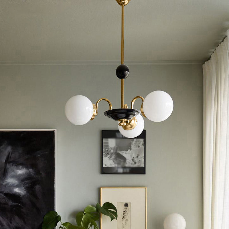 Stile moderno Global Hanging lampadario Light Light Glass Lampadario Fissature di illuminazione