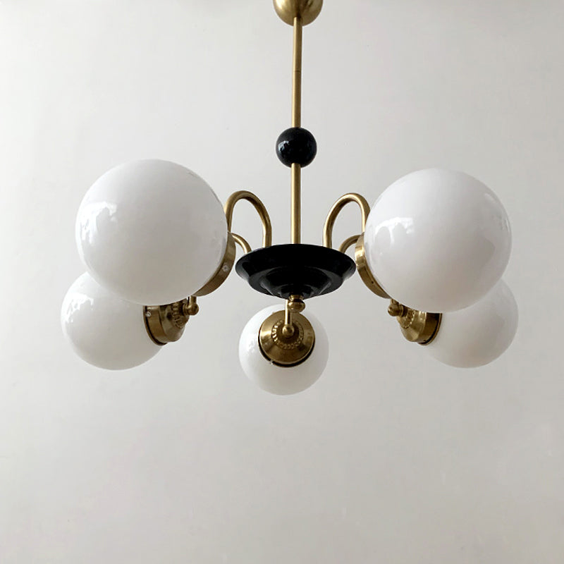 Stile moderno Global Hanging lampadario Light Light Glass Lampadario Fissature di illuminazione