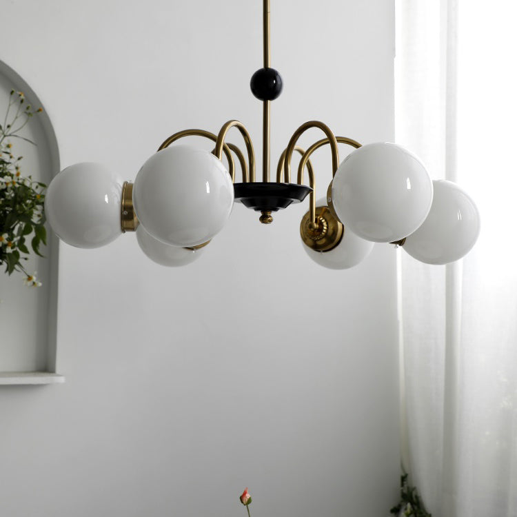 Stile moderno Global Hanging lampadario Light Light Glass Lampadario Fissature di illuminazione