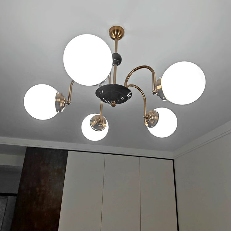 Stile moderno Global Hanging lampadario Light Light Glass Lampadario Fissature di illuminazione