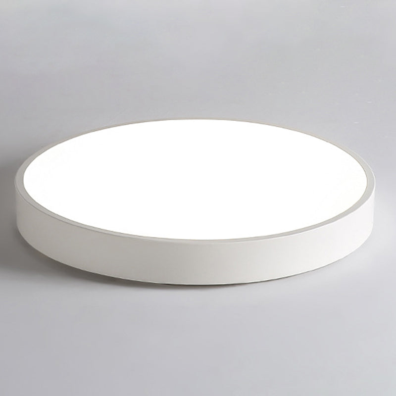 Ronde vorm LED-plafondlamp Modern Macaroon Iron 1 Light Inbouw voor slaapkamergangpad