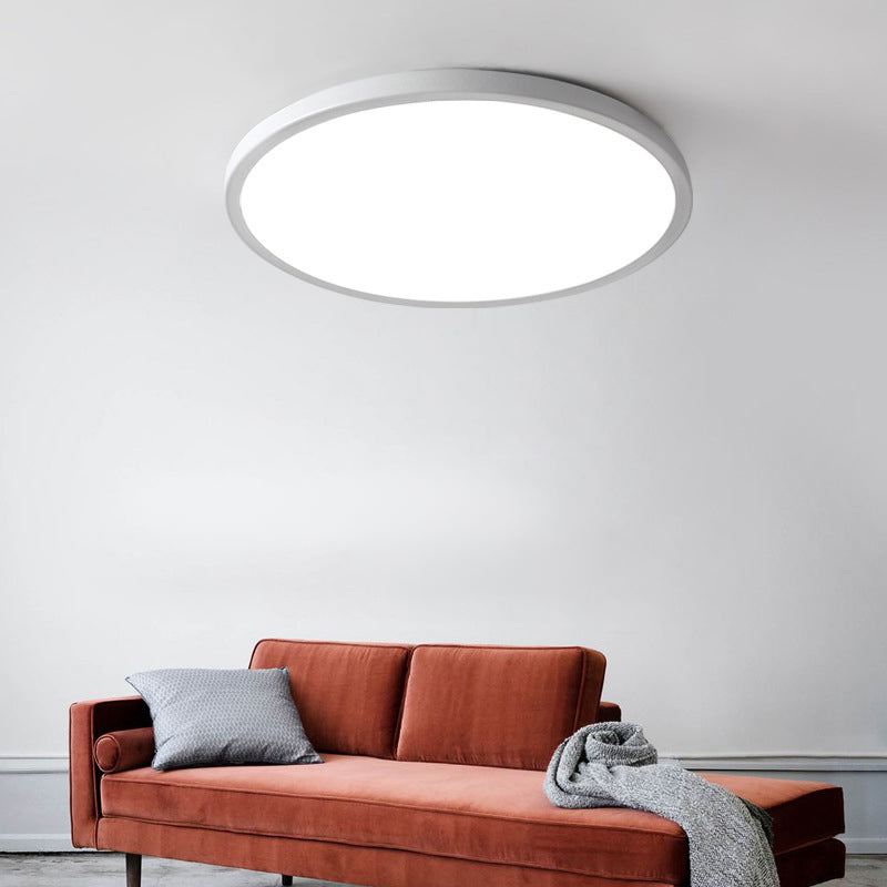 Lámpara de techo LED de forma redonda Acrílico moderno 1 soporte empotrado para pasillo