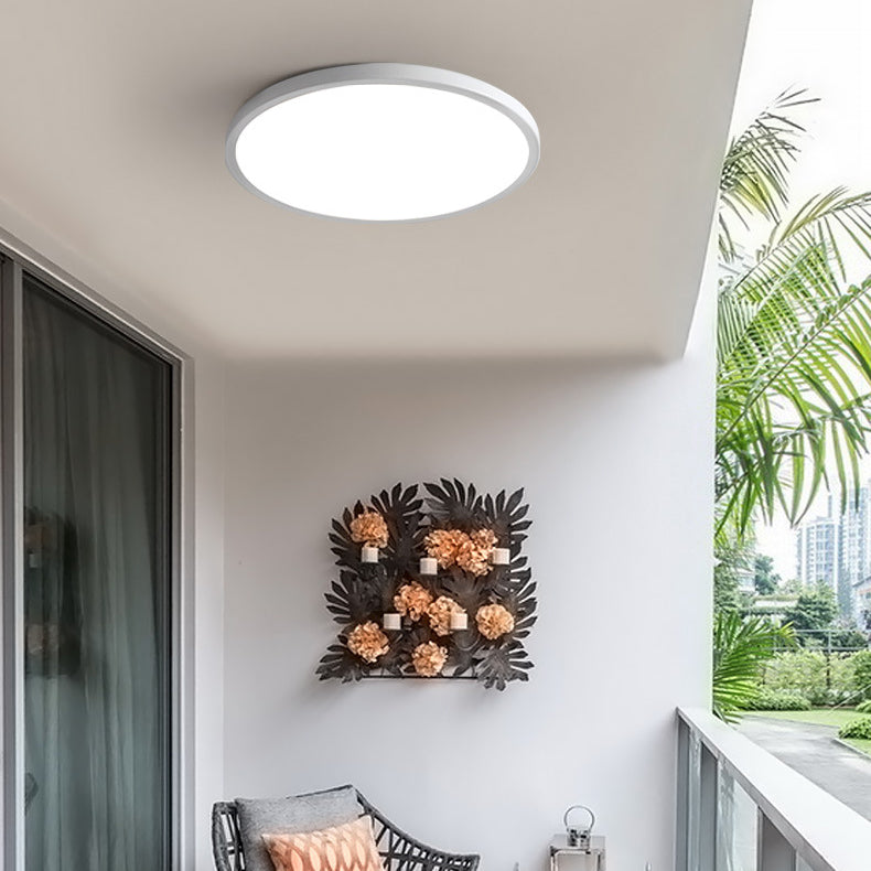 Ronde vorm LED-plafondlamp Modern acryl 1-lichts inbouw voor gangpad