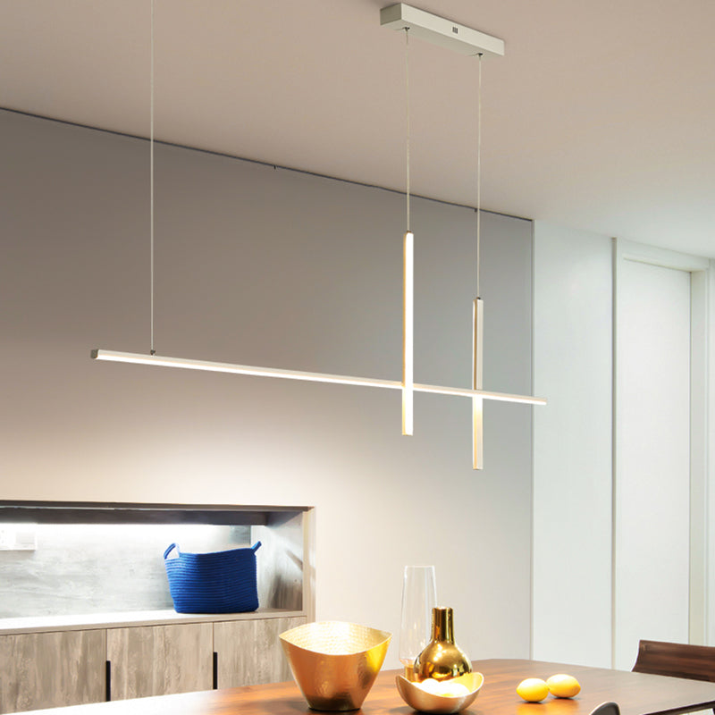 Modern Linear Island Pendant Lights Metal Ceiling Pendant Light for Dining Room
