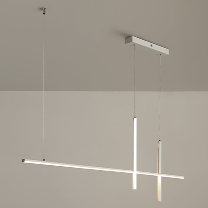 Modern Linear Island Pendant Lights Metal Ceiling Pendant Light for Dining Room