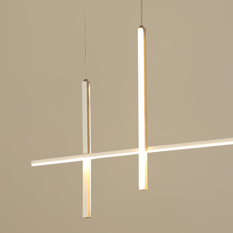 Modern Linear Island Pendant Lights Metal Ceiling Pendant Light for Dining Room
