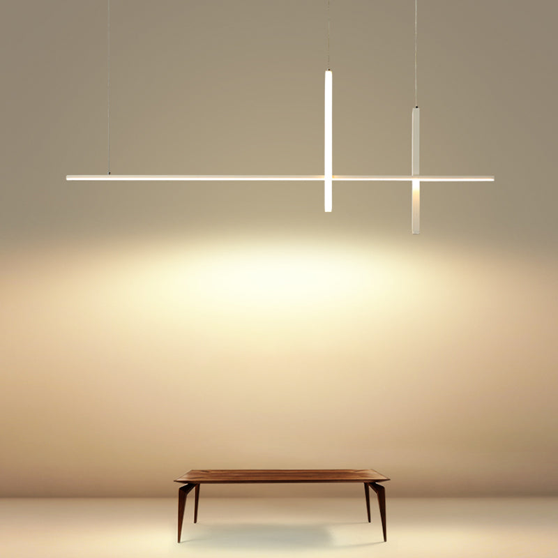 Modern Linear Island Pendant Lights Metal Ceiling Pendant Light for Dining Room