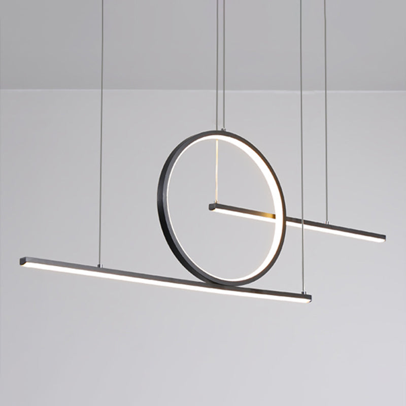 Modern Geometric Pendant Lighting Island Metals 3 Light Island Lights