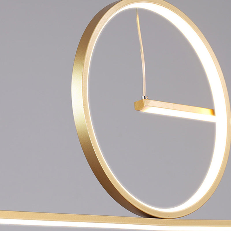 Modern Geometric Pendant Lighting Island Metals 3 Light Island Lights