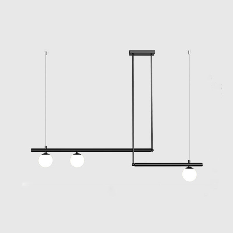 Modern Simplicity Pendant Lighting Globe Glass Island Lighting for Dining Room