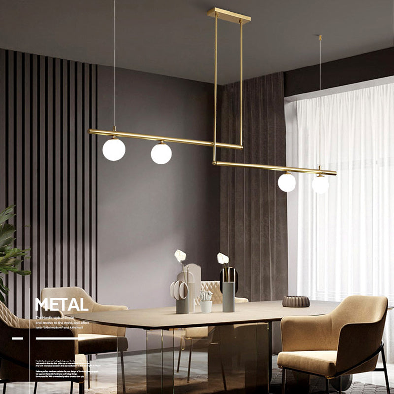 Modern Simplicity Pendant Lighting Globe Glass Island Lighting for Dining Room