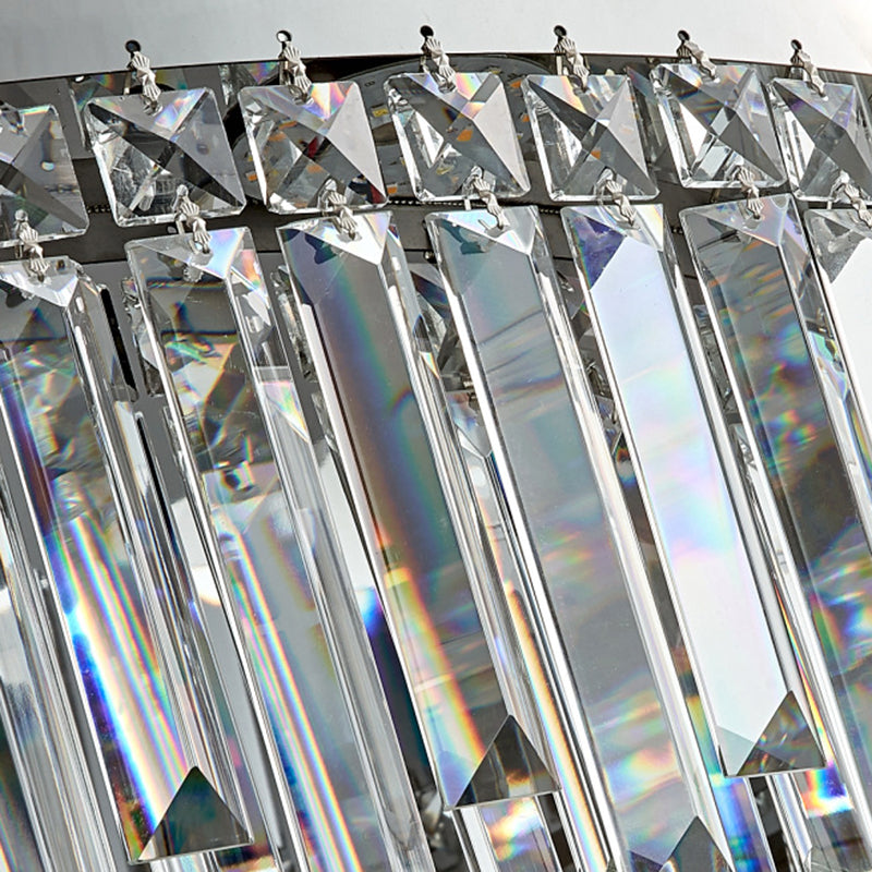 Rechteckinselbeleuchtung im modernen Luxusstil Crystal 1 Light Island Lights in Silber