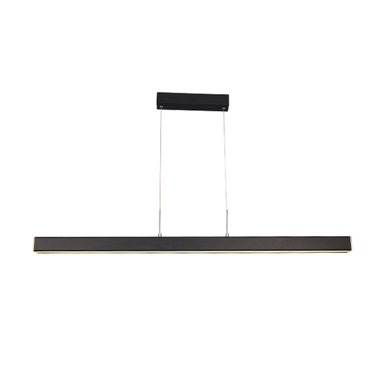 Linear LED Island Lighting in Contemporary Style Metal 1-Light Island Lighting