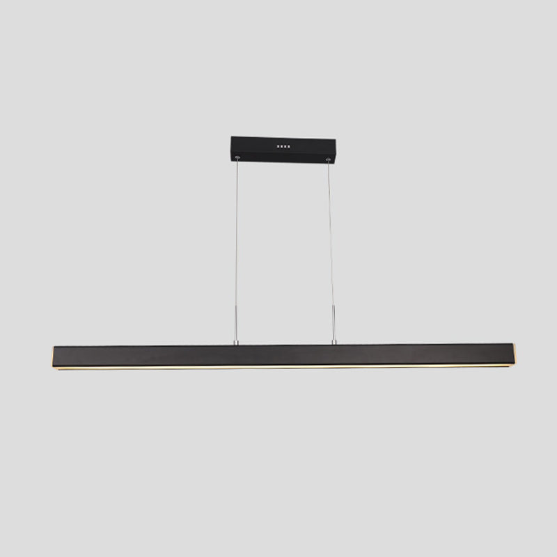 Linear LED Island Lighting in Contemporary Style Metal 1-Light Island Lighting