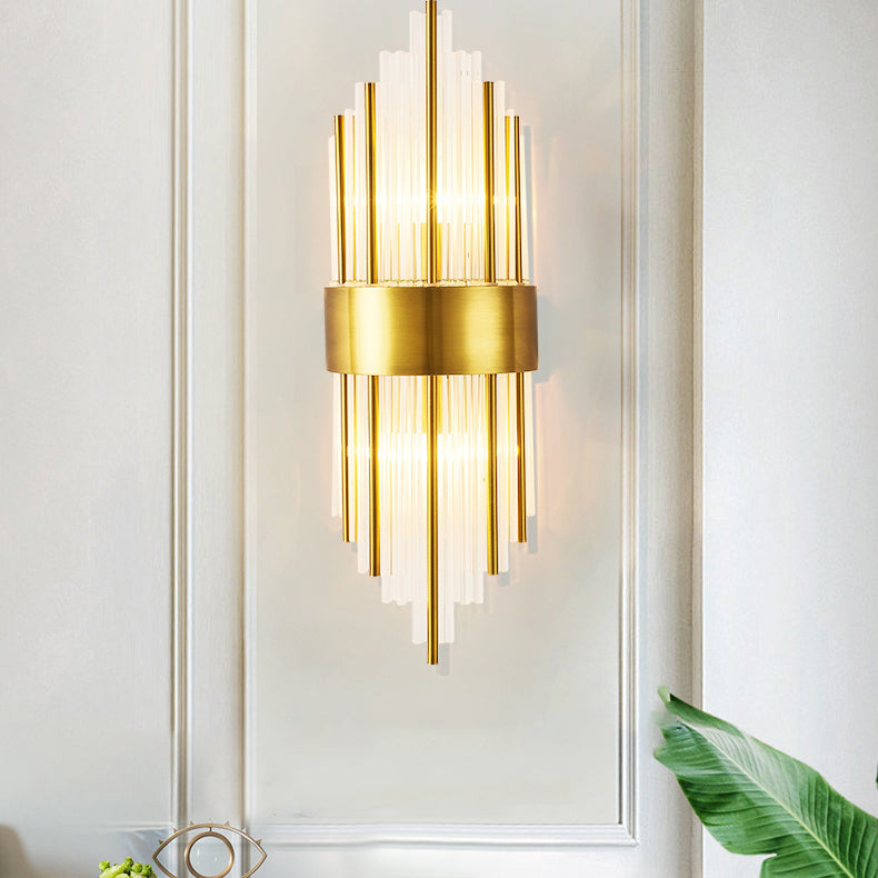 Moderne Röhrchen Wandmontierte Leuchte Glas 3 Lichter Wandleuchte Armaturen