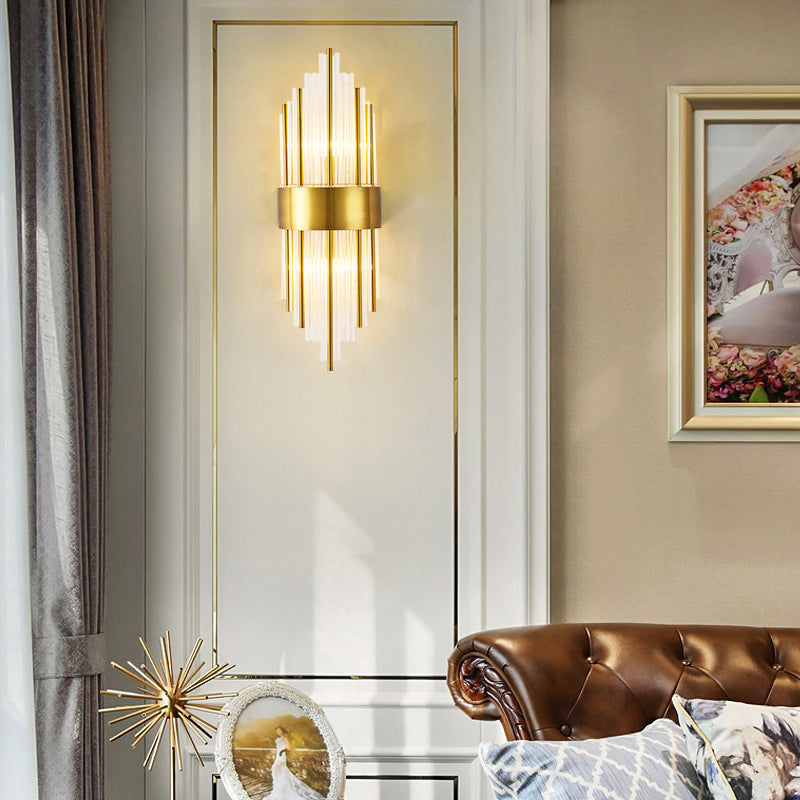 Moderne Röhrchen Wandmontierte Leuchte Glas 3 Lichter Wandleuchte Armaturen