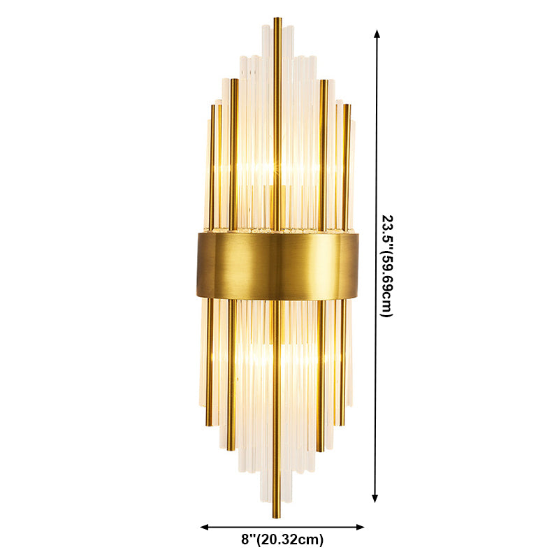 Moderne Röhrchen Wandmontierte Leuchte Glas 3 Lichter Wandleuchte Armaturen