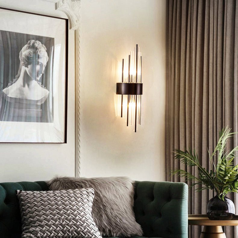 Moderne Röhrchen Wandmontierte Leuchte Glas 3 Lichter Wandleuchte Armaturen