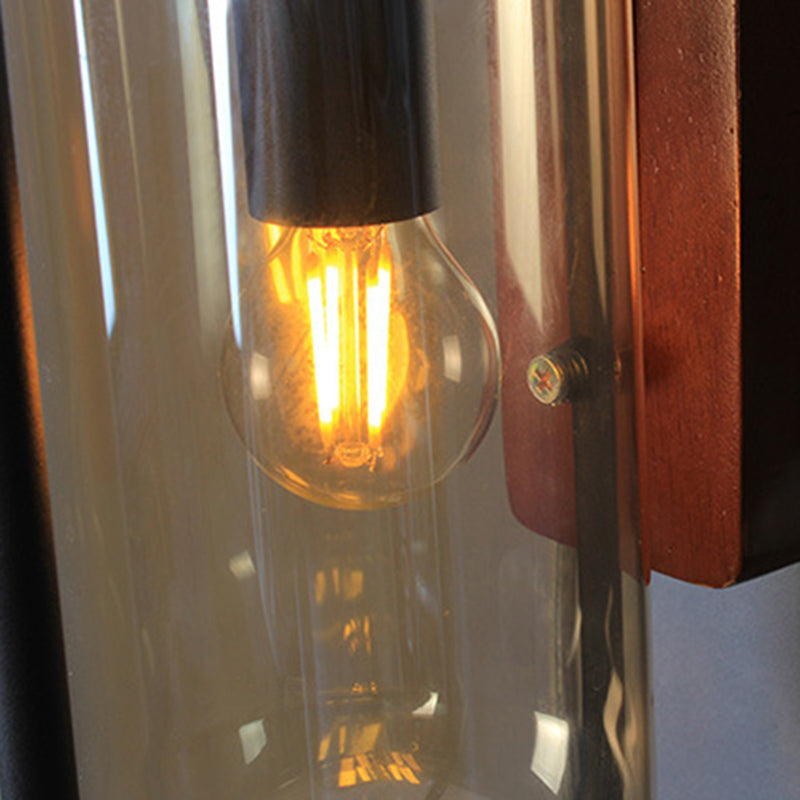 Moderne Stilzylinderformwandlampe Glas 1 Lichtwandbeleuchtung