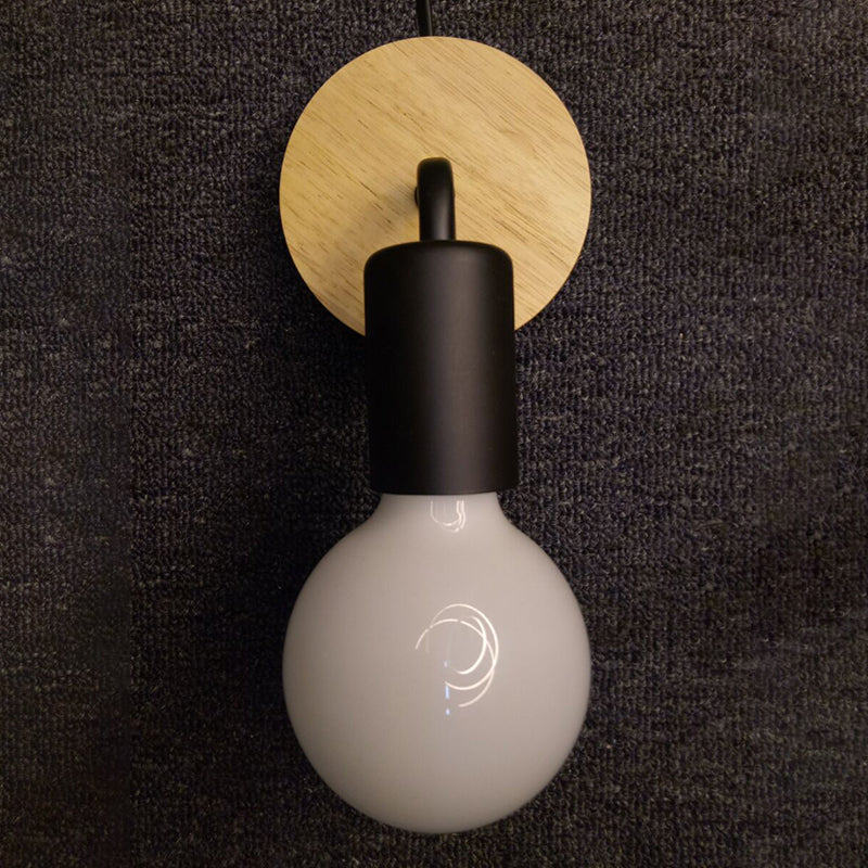 Moderne Stil Lampe Holz 1 Leichte Wandbeleuchtung für Schlafzimmer