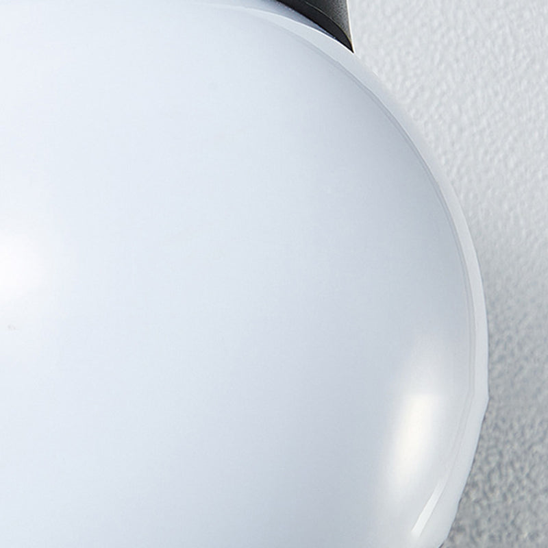Kugelwandbeleuchtung moderner Milch weiß weißes Glas 1 leichte Leuchtenlampe für Outdoor