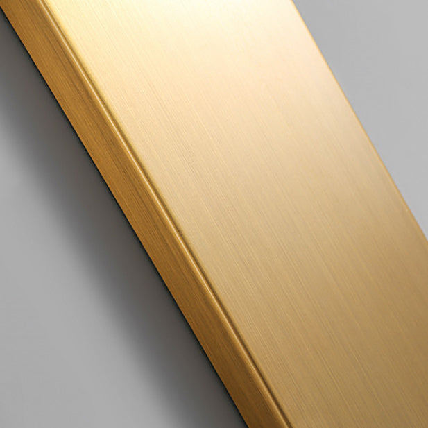 Tombra geométrica de 1 luces Medro de pared de estilo moderno Luz de montaje de pared de cristal en latón