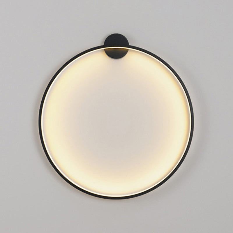 Iluminación de pared círculo en estilo moderno de silicona 1 lámpara de pared LED de luz