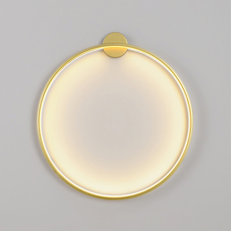 Iluminación de pared círculo en estilo moderno de silicona 1 lámpara de pared LED de luz