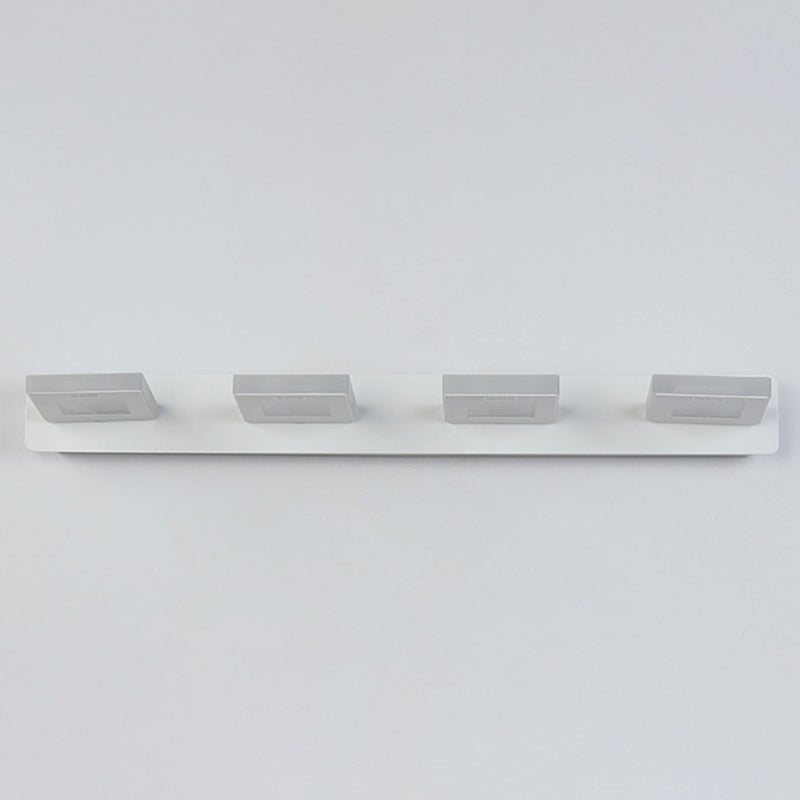 Multi-Lights Geometrische Schatten Wandleuchte moderne Metallspiegelwandbeleuchtung in Weiß