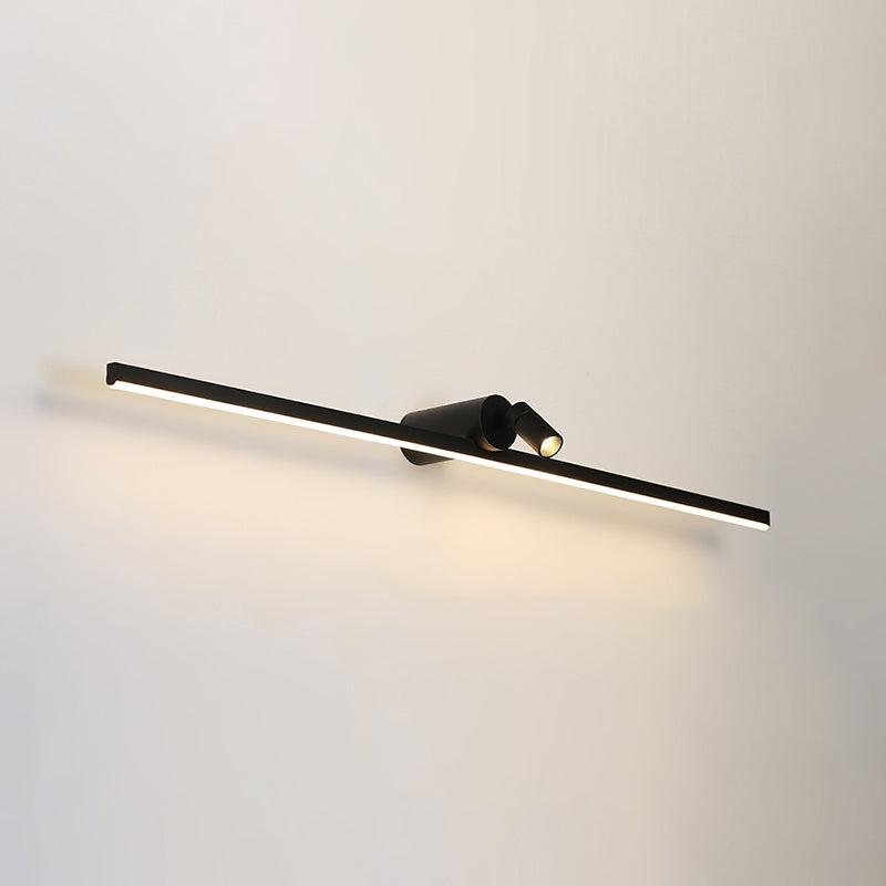 Linear Wall Sconce Lights Modern Metal 2 Light Sconce Lightture pour salle de bain