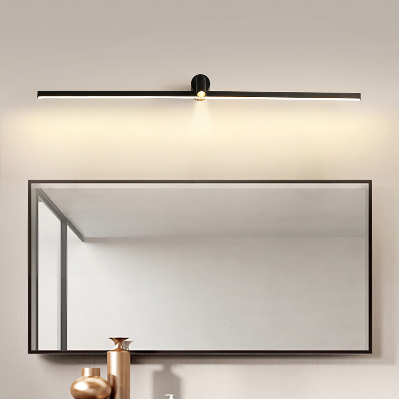 Linear Wall Sconce Lights Modern Metal 2 Light Sconce Lightture pour salle de bain