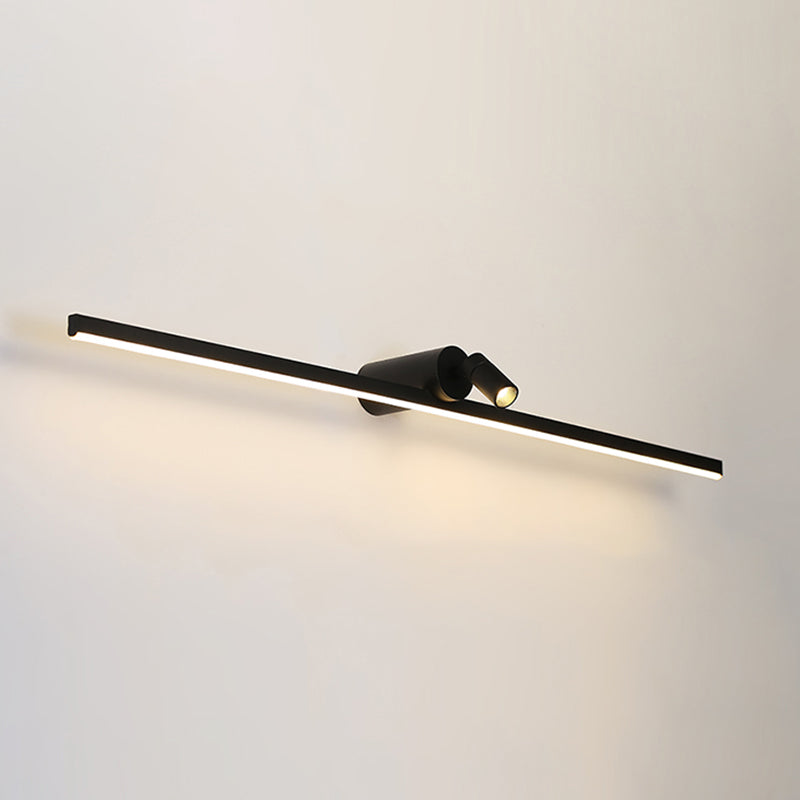 Linear Wall Sconce Lights Modern Metal 2 Light Sconce Lightture pour salle de bain