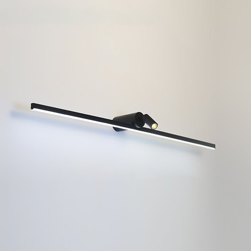 Linear Wall Sconce Lights Modern Metal 2 Light Sconce Lightture pour salle de bain