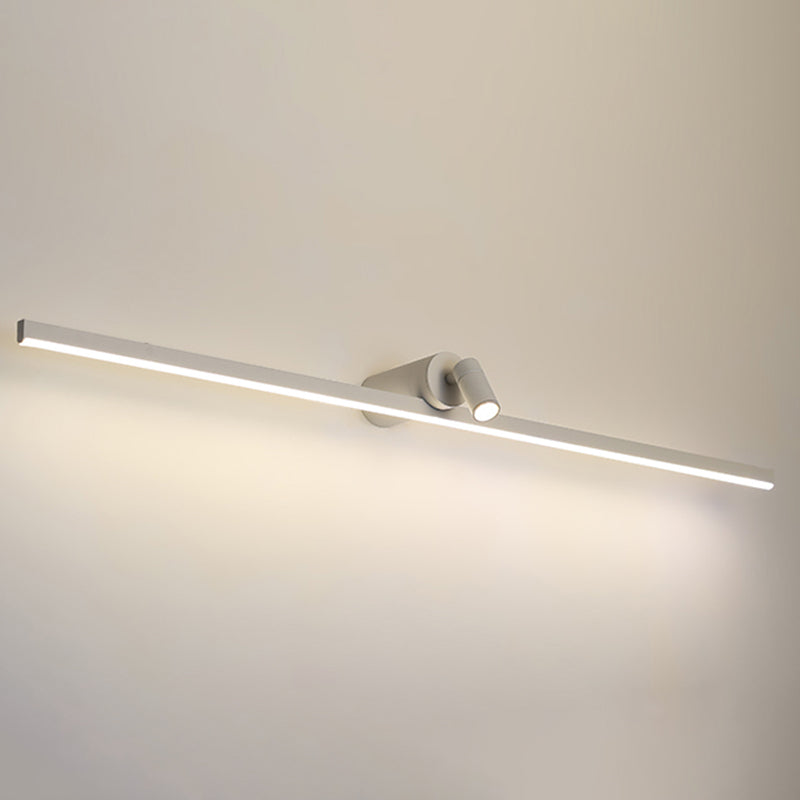 Linear Wall Sconce Lights Modern Metal 2 Light Sconce Lightture pour salle de bain