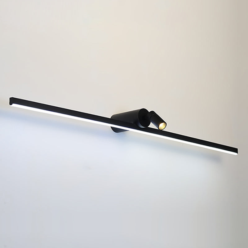 Linear Wall Sconce Lights Modern Metal 2 Light Sconce Lightture pour salle de bain