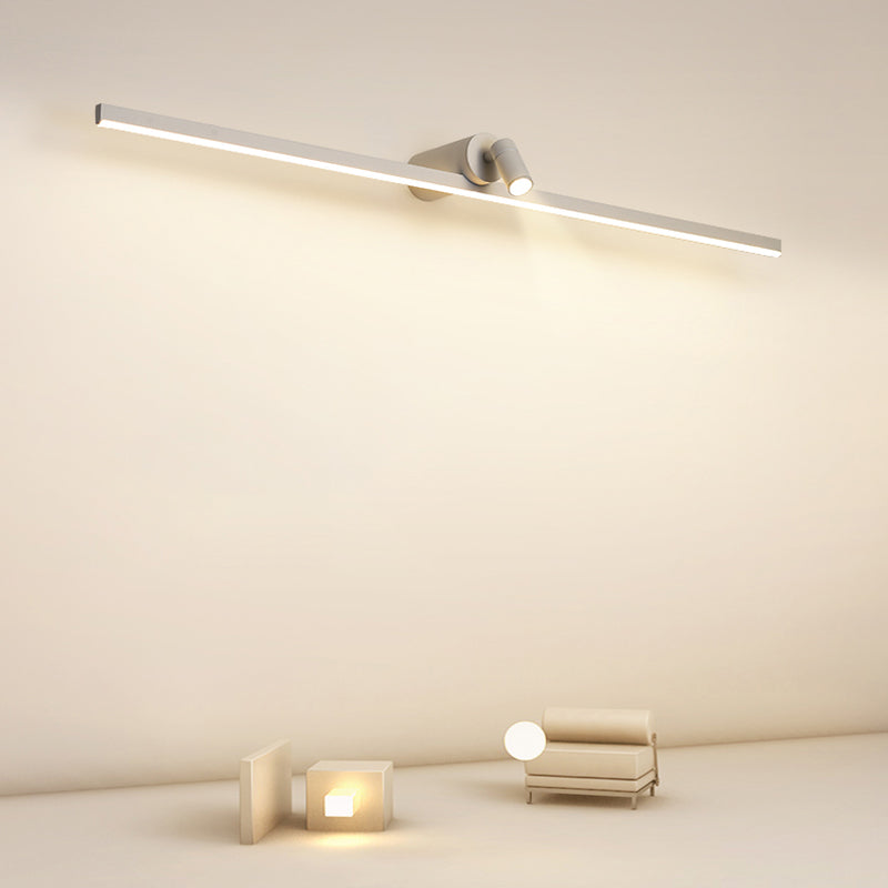 Linear Wall Sconce Lights Modern Metal 2 Light Sconce Lightture pour salle de bain
