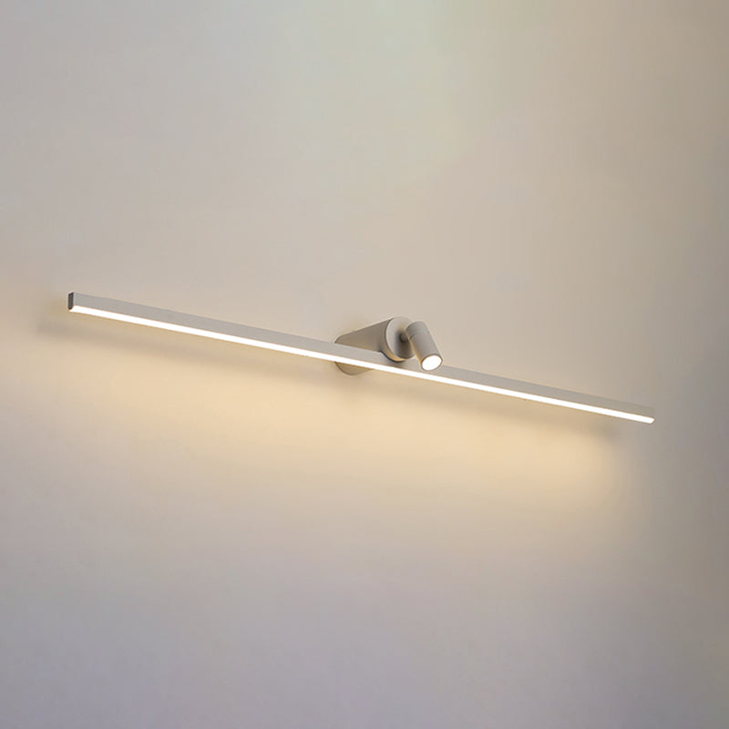 Linear Wall Sconce Lights Modern Metal 2 Light Sconce Lightture pour salle de bain