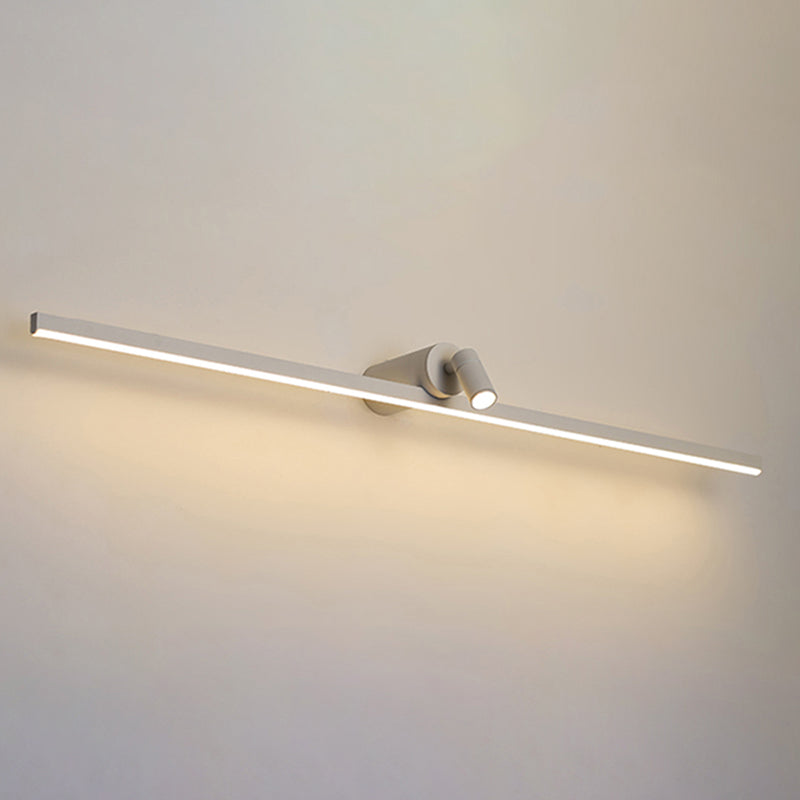 Linear Wall Sconce Lights Modern Metal 2 Light Sconce Lightture pour salle de bain