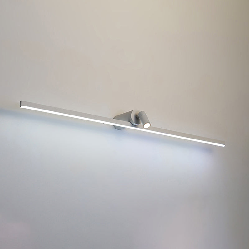 Linear Wall Sconce Lights Modern Metal 2 Light Sconce Lightture pour salle de bain