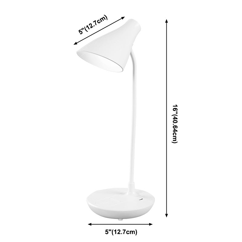 Modern Cone Table Lamp Plastic 1 Light Night Table Lamps in Multi-Colored