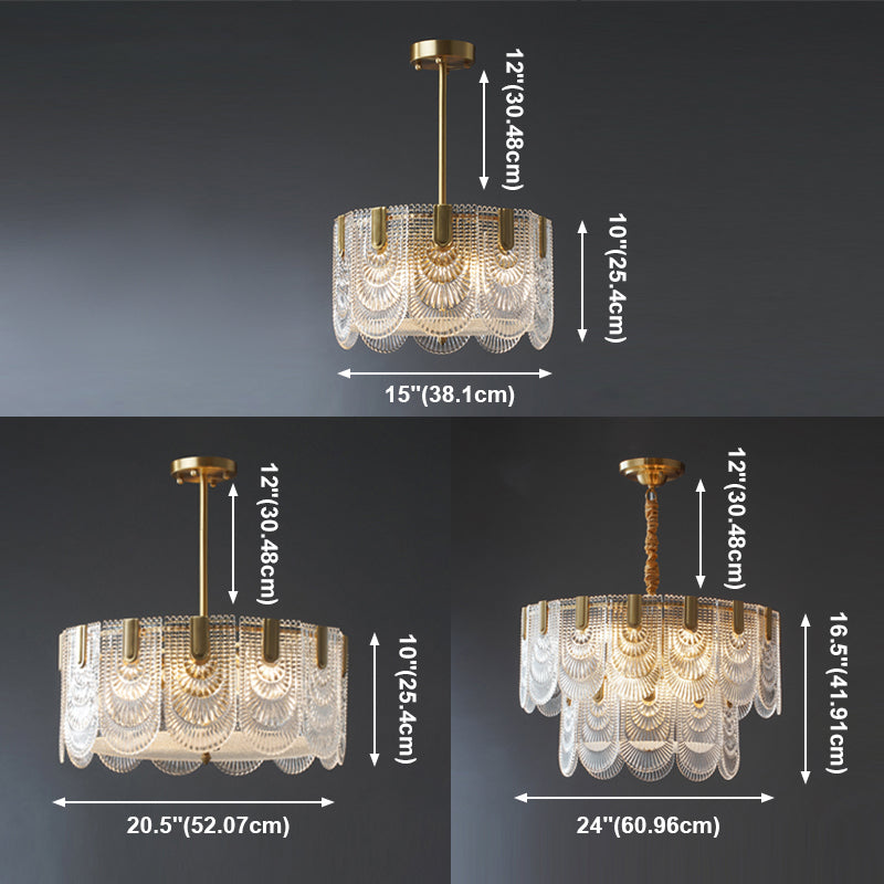 Moderno lampadario circolare in stile circolare a sospensione del lampadario di illuminazione lampadario