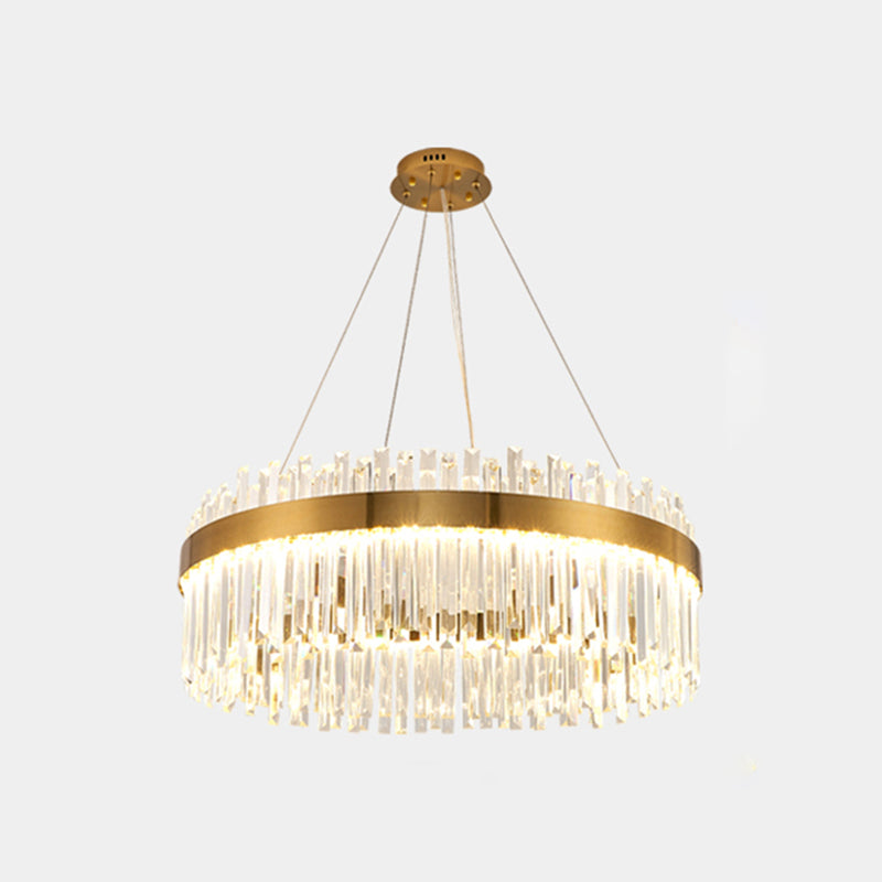 Hedendaagse luxe led hangende lamp metalen kroonluchter voor woonkamer