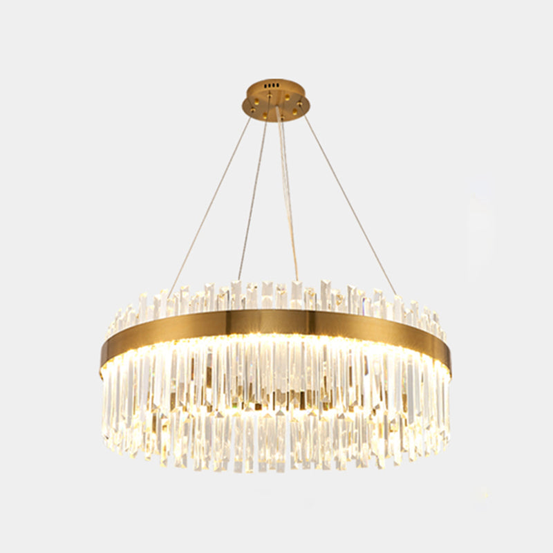 Hedendaagse luxe led hangende lamp metalen kroonluchter voor woonkamer