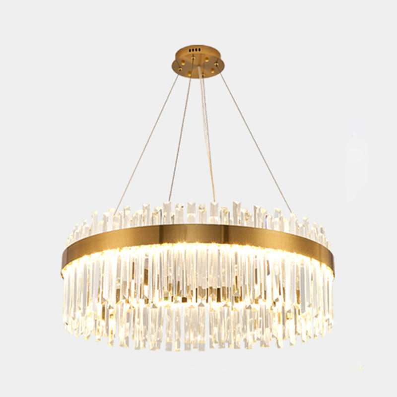 Hedendaagse luxe led hangende lamp metalen kroonluchter voor woonkamer