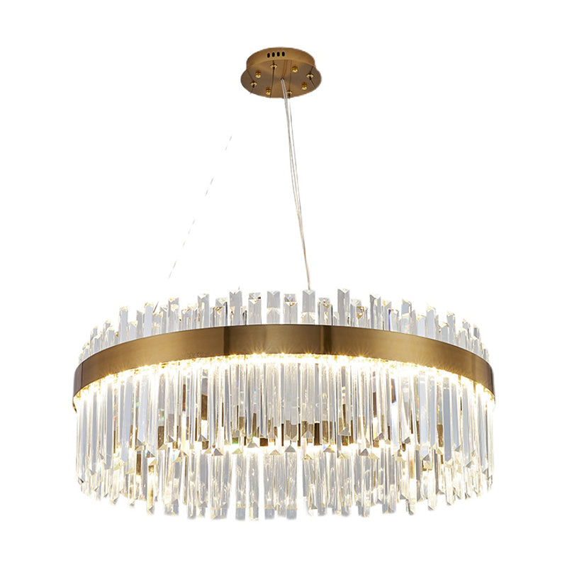 Hedendaagse luxe led hangende lamp metalen kroonluchter voor woonkamer