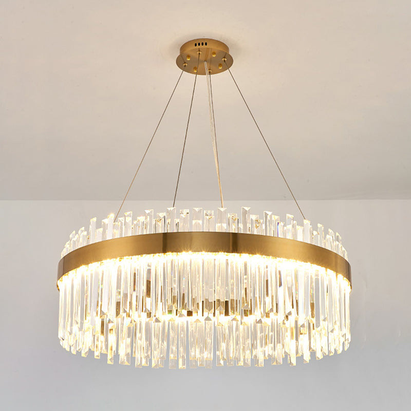 Hedendaagse luxe led hangende lamp metalen kroonluchter voor woonkamer